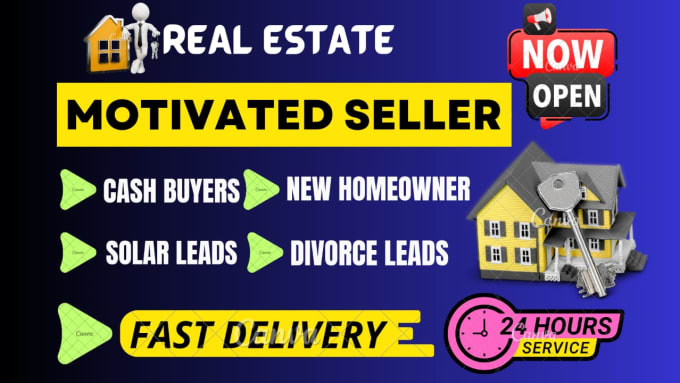 Gig Preview - Provide motivated seller, cash buyers and new homeowner leads with skip tracing