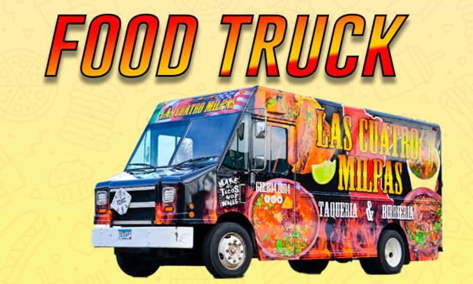 Bestseller - do  food truck wrap design, partial food truck wraps vehicle wrap,food truck