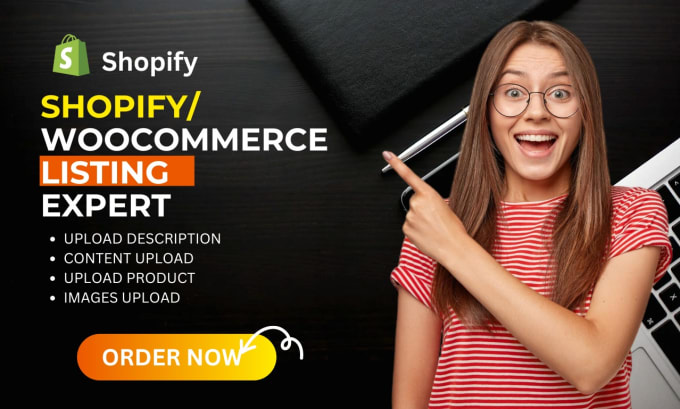 Gig Preview - Be product upload expert in your woocommerce shopify store