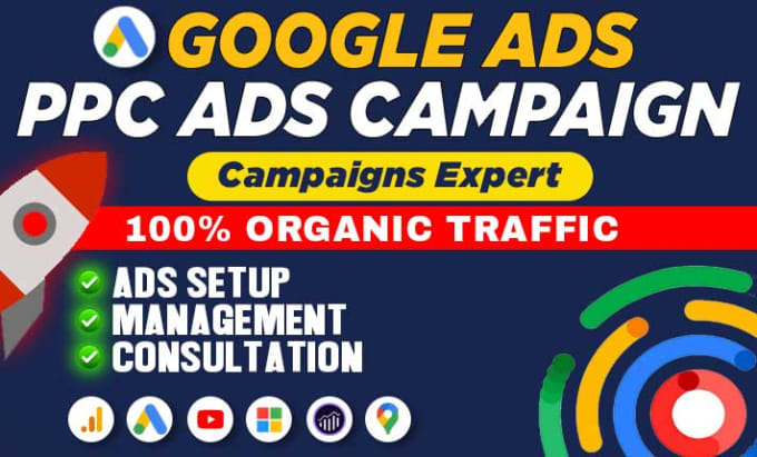 Gig Preview - Do setup your google ads adwords PPC campaigns