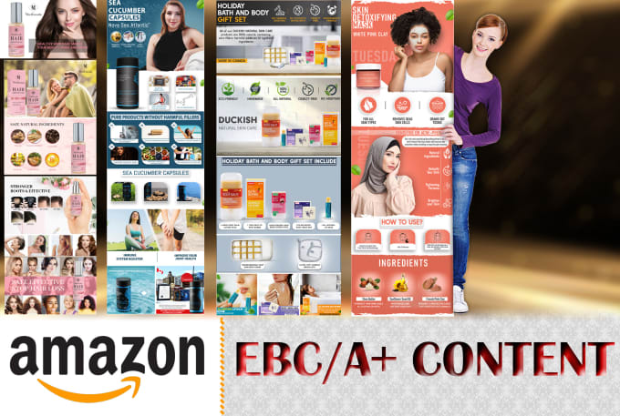 Gig Preview - Design enhanced brand content for your amazon listings