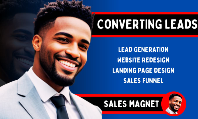 Gig Preview - Generate leads for any business setup sales funnel website design