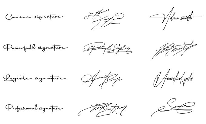 Gig Preview - Design clean, luxury and real handwritten signature with video tutorial