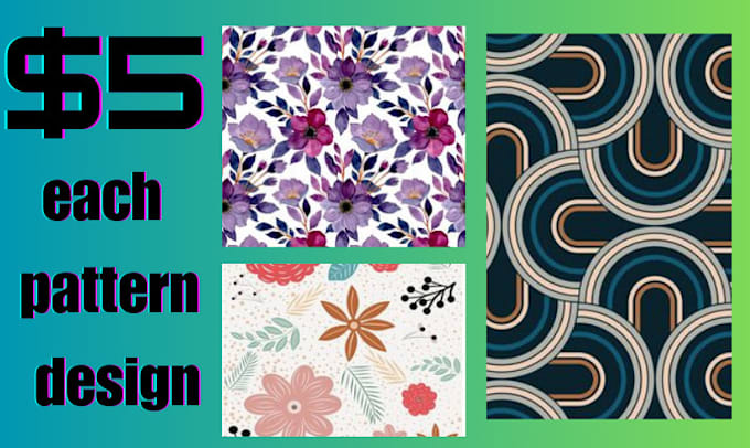 Gig Preview - Design bulk seamless pattern textile prints designs