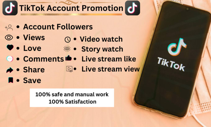 Gig Preview - Do organic tiktok promotion and SEO of your id