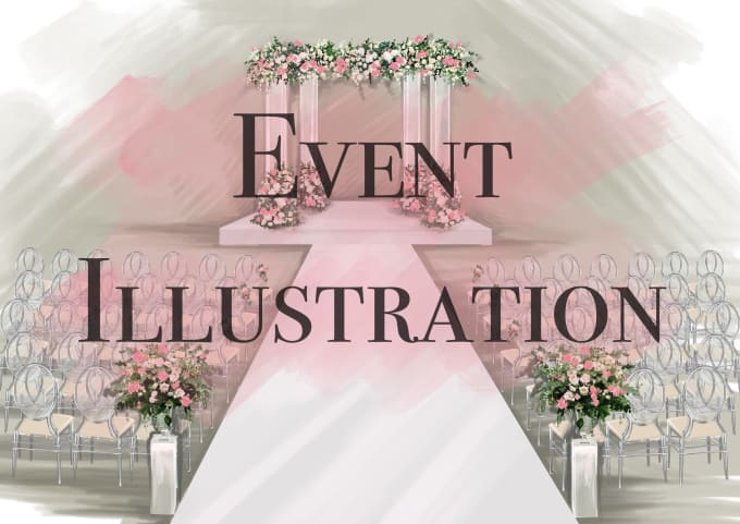 Gig Preview - Do sketch, illustration of event wedding, interior