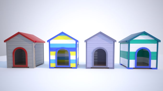 Gig Preview - Design your pet house in 2d and 3d