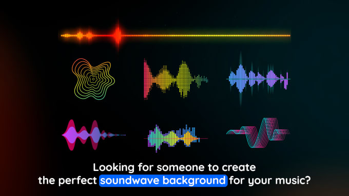 Gig Preview - Create the perfect soundwave background for your music