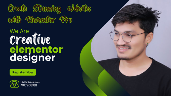 Gig Preview - Create stunning websites with elementor pro