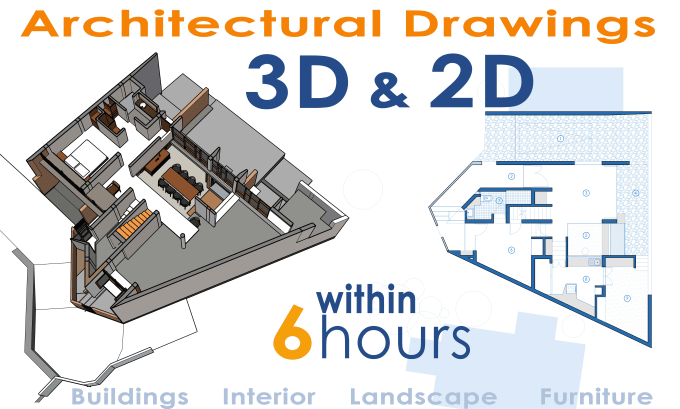 Gig Preview - Draw 2d and 3d floor plans