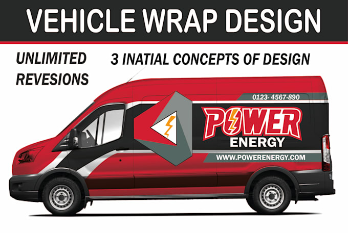 Gig Preview - Do vehicle wrap decals for car wrap,van wrap,truck wrap,trailer wrap, bus wrap