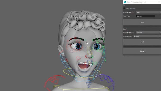 Gig Preview - Do 3d character rigging, 3d character rigging, facial expression, lips sync, rig