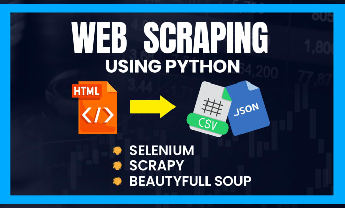 Gig Preview - Create a web scraper for website scraping or data extraction with python