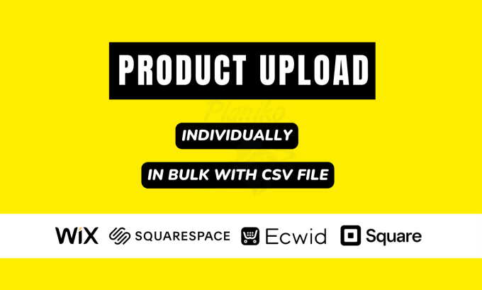 Gig Preview - Upload products to squarespace square bulk CSV import items