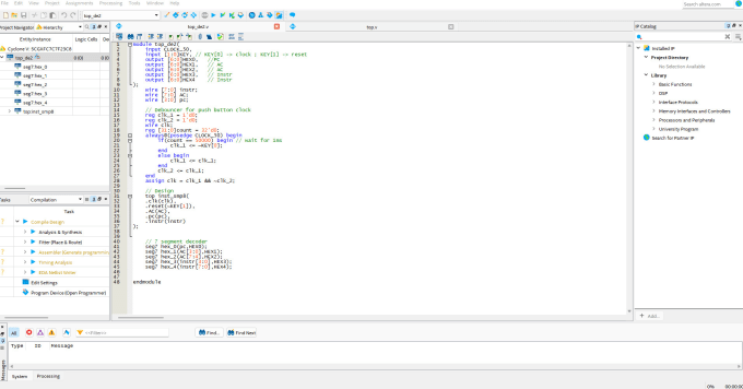 Gig Preview - Work on verilog and vhdl on fpga