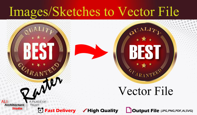 Gig Preview - Convert, redraw and edit logo to vector by tracing image or sketch