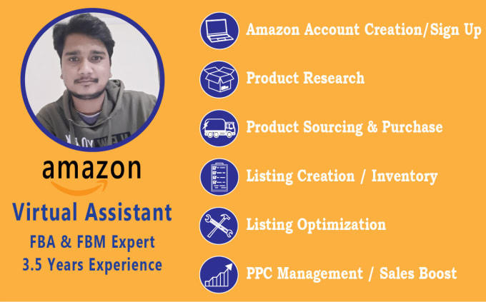 Gig Preview - Be your amazon account virtual assistant