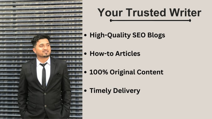 Gig Preview - Write SEO blogs and compelling website content for you