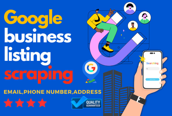 Gig Preview - Google map data scrapping business listing email address phone numbers