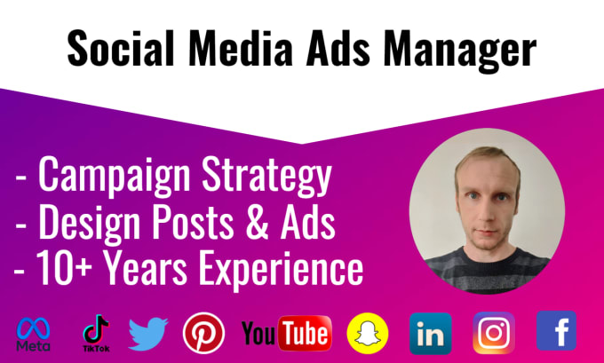 Gig Preview - Be your social media ads manager