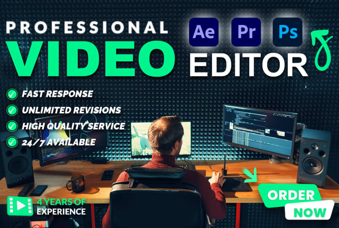 Gig Preview - Do professional video editing for youtube and facebook