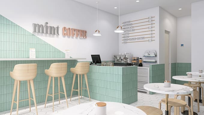 Gig Preview - Design and render your restaurant, store or local business