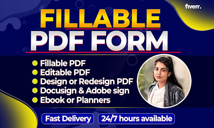 Bestseller - create fillable PDF forms, interactive ebooks, planners, docusign, adobe sign