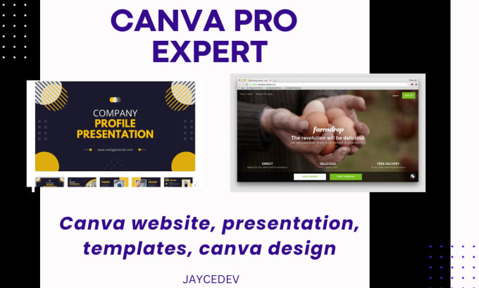 Gig Preview - Do canva website, presentation, template, canva design in 24 hours