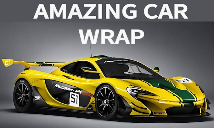 Gig Preview - Create stunning sports car wrap and livery wrap designs