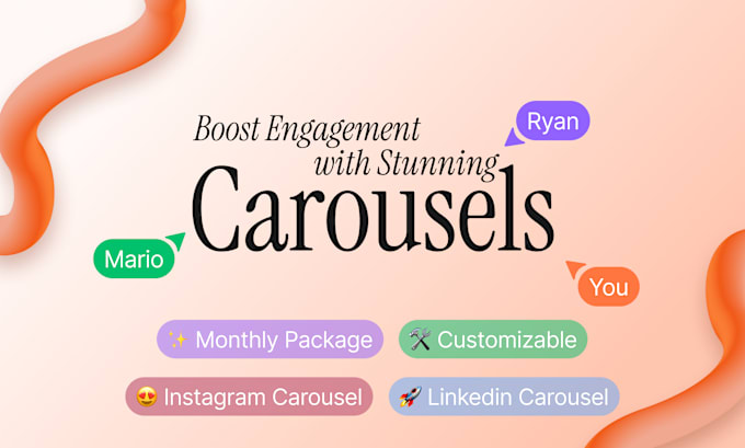 Gig Preview - Design professional carousel post for instagram and linkedin