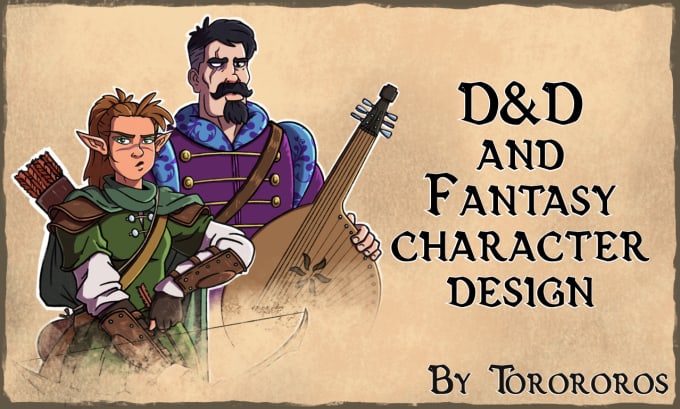 Gig Preview - Draw a fantasy character for dnd or similar