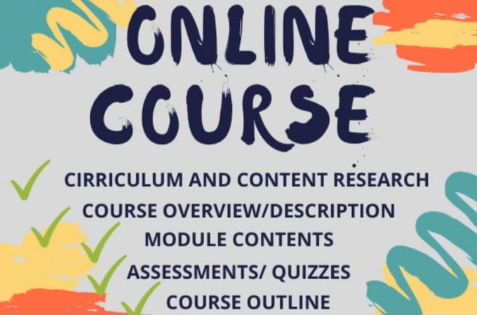 Gig Preview - Write online course content for any subject