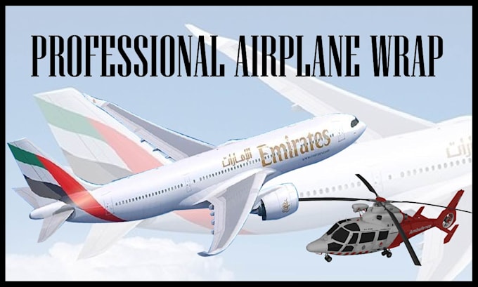 Gig Preview - Design a custom airplane livery design on all kind of air craft in vector