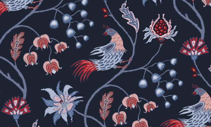 Gig Preview - Create seamless pattern design and retro vintage pattern for textile