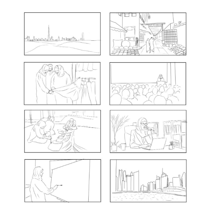 Gig Preview - Create a professional storyboard for you