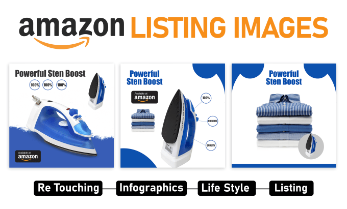 Gig Preview - Design amazon product listing images and infographics