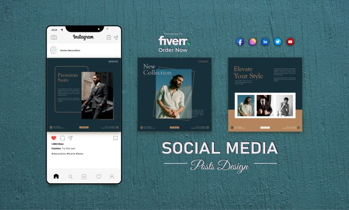 Gig Preview - Design 30 attractive social media posts and banner ads