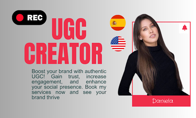 Gig Preview - Create ugc content in spanish and english