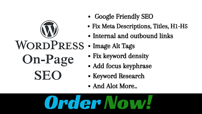 Gig Preview - Do onpage SEO optimization on your wordpress website