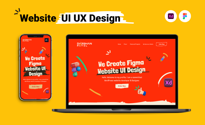 Gig Preview - Figma website UI UX design or figma one pager design or website design