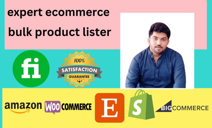 Gig Preview - Expert ecommerce bulk product lister for woocommerce, shopify, etsy, and more