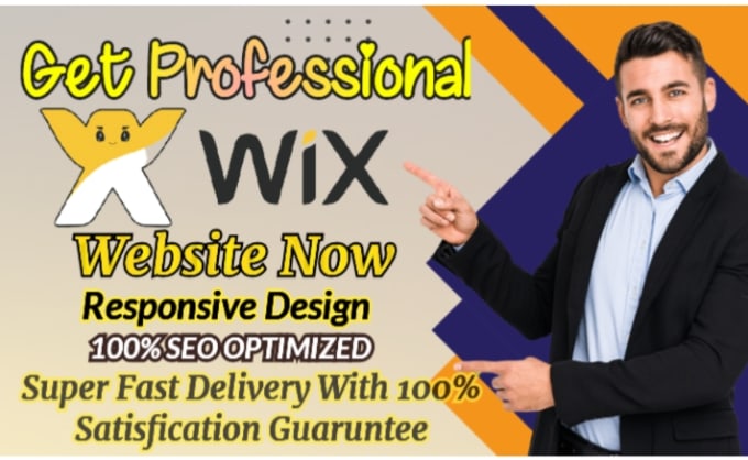 Gig Preview - Create wix website, design redesign wix website professionally