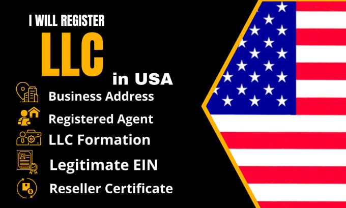 Gig Preview - Do llc creation, USA llc registration, company formation ein, reseller