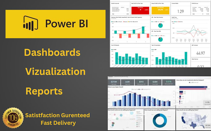 Gig Preview - Create power bi dashboards and data visualization