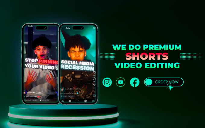 Gig Preview - Edit premium instagram reels youtube shorts and tiktok ads