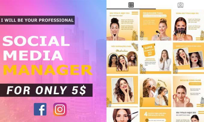 Gig Preview - Be your social media manager, content creator and instagram engagement growth