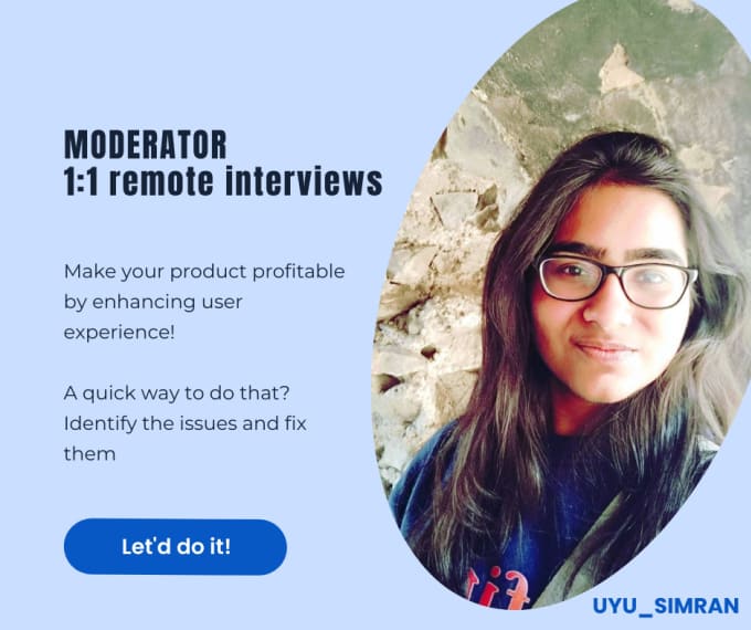 Gig Preview - Moderate a remote user interview to collect data for UX research