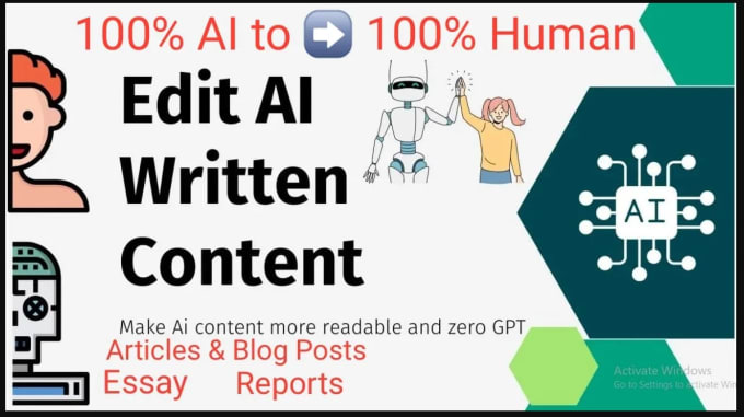 Bestseller - professionally proofread, rewrite and edit ai contents