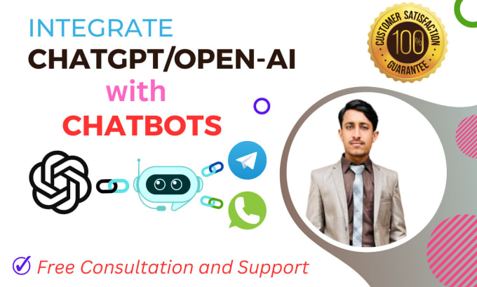 Gig Preview - Create ai bot whatsapp chatbot, telegram bot using coding and apis