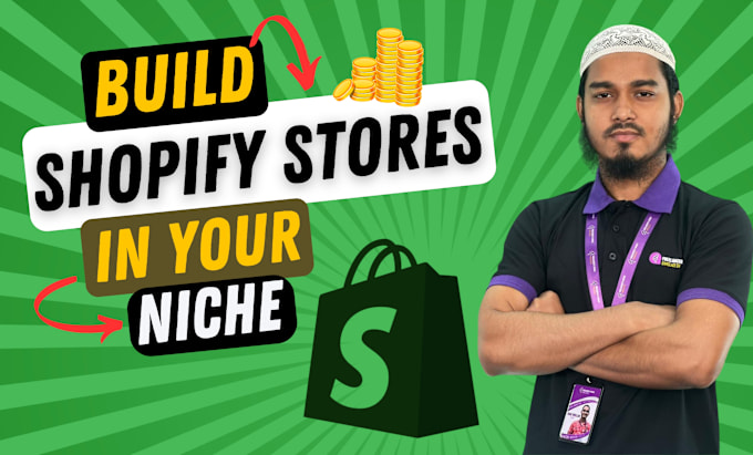 Gig Preview - Build shopify dropshipping store or shopify website design